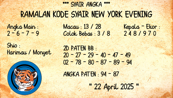 Prediksi New York Evening