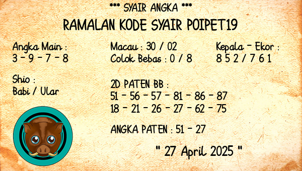 Prediksi Poipet19