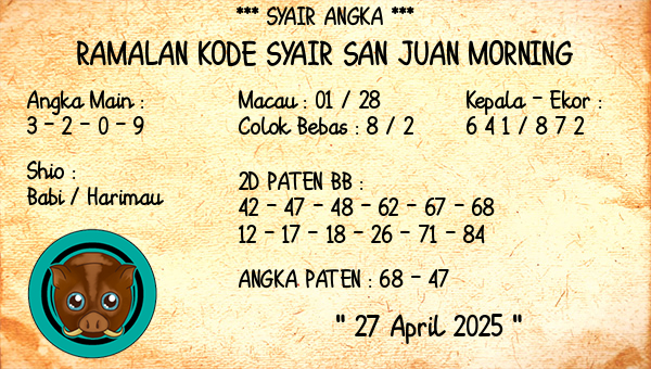 Prediksi San Juan Morning
