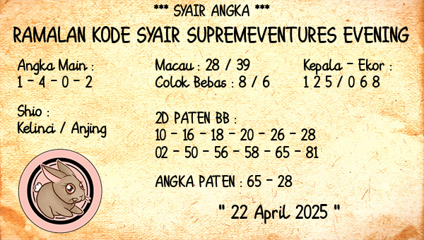 Prediksi Supremeventures Evening