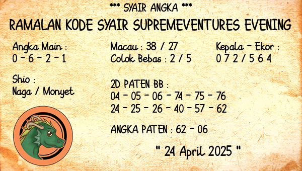 Prediksi Supremeventures Evening