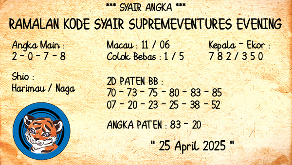Prediksi Supremeventures Evening
