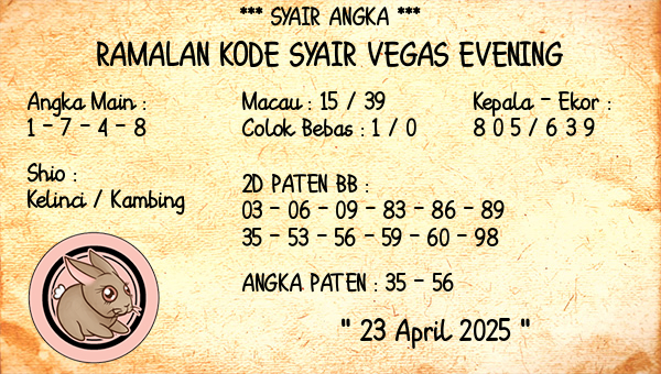 Prediksi Vegas Evening