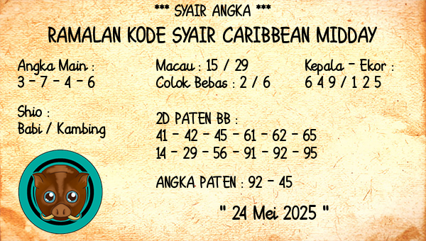 Prediksi Caribbean Midday
