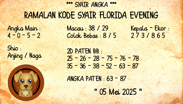 Prediksi Florida Evening