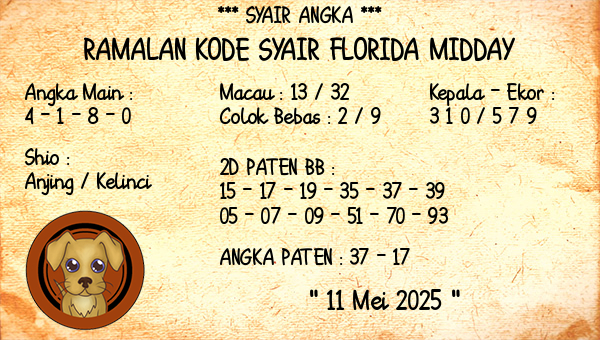 Prediksi Florida Midday