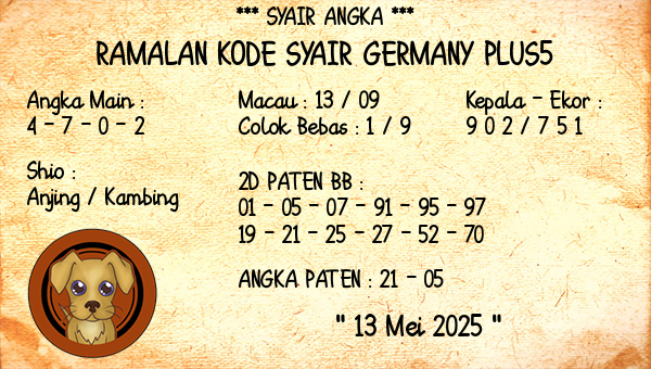 Prediksi Germany Plus5
