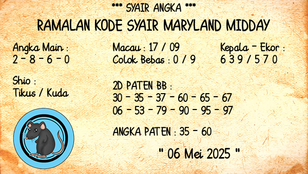 Prediksi Maryland Midday