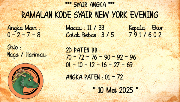 Prediksi New York Evening