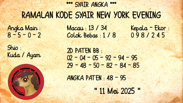 Prediksi New York Evening