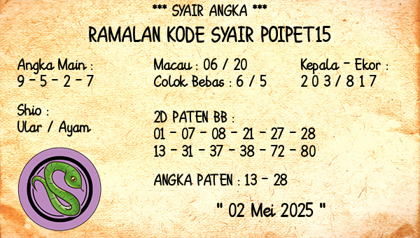 Prediksi Poipet15