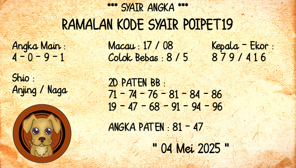 Prediksi Poipet19
