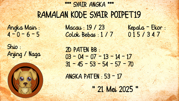 Prediksi Poipet19