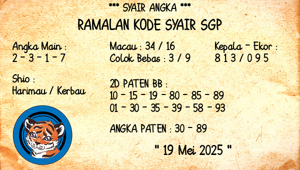 Prediksi SGP