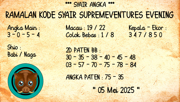 Prediksi Supremeventures Evening