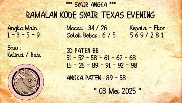 Prediksi Texas Evening