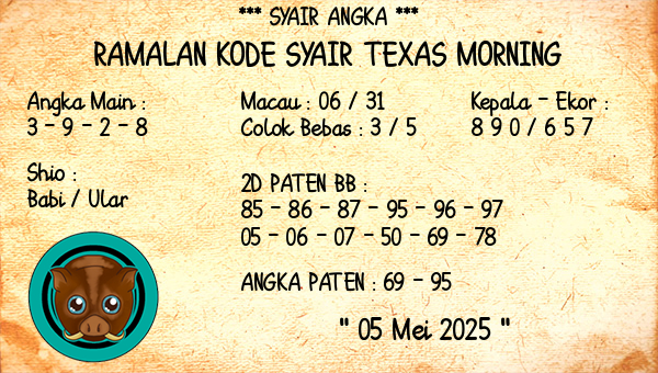 Prediksi Texas Morning