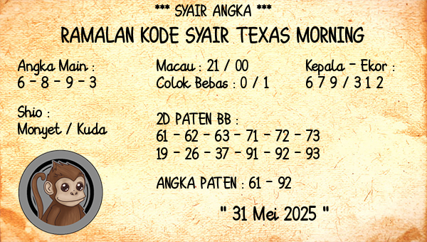 Prediksi Texas Morning