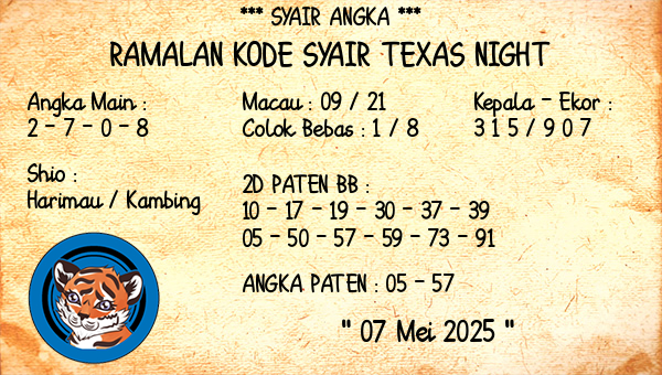 Prediksi Texas Night