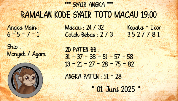 Prediksi Toto Macau 19:00