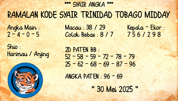 Prediksi Trinidad Tobago Midday