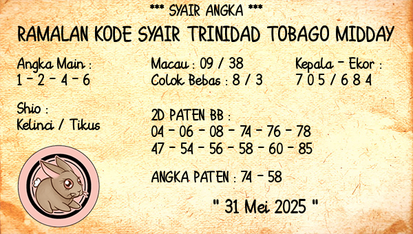 Prediksi Trinidad Tobago Midday