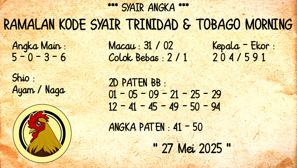 Prediksi Trinidad & Tobago Morning