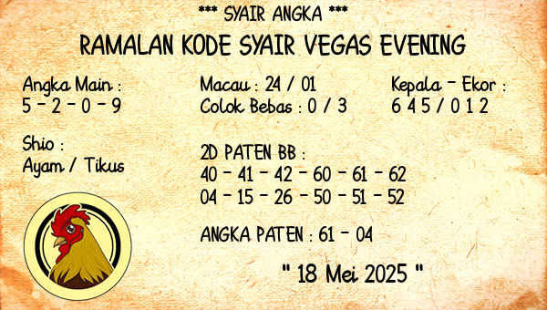 Prediksi Vegas Evening