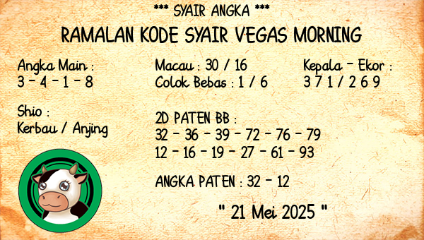 Prediksi Vegas Morning