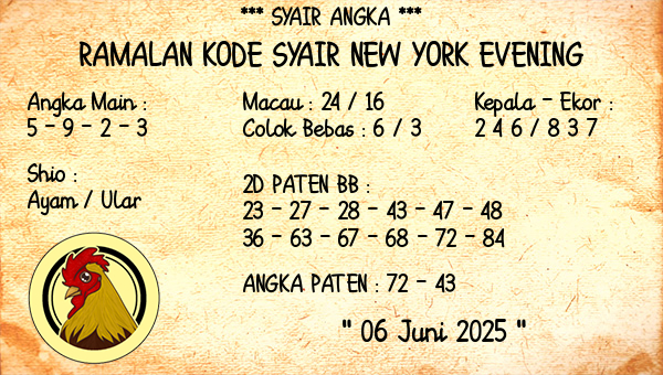Prediksi New York Evening