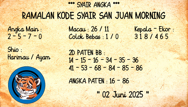 Prediksi San Juan Morning