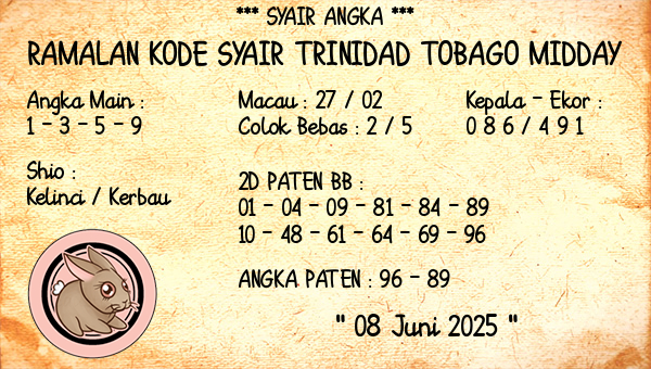 Prediksi Trinidad Tobago Midday