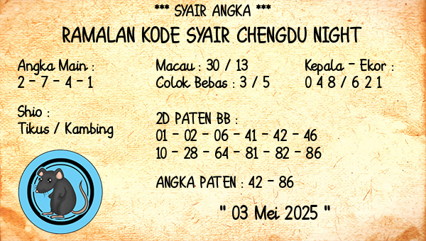 Prediksi Chengdu Night