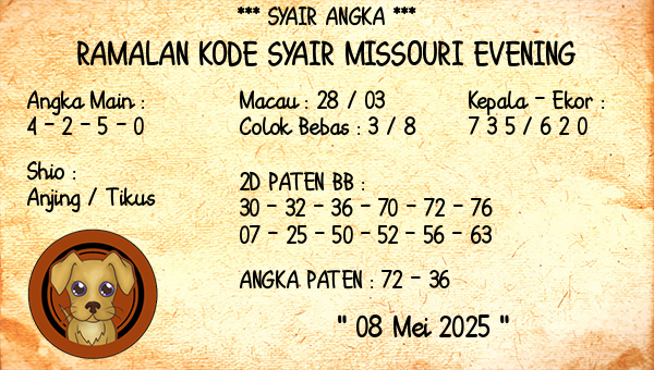 Prediksi Missouri Evening