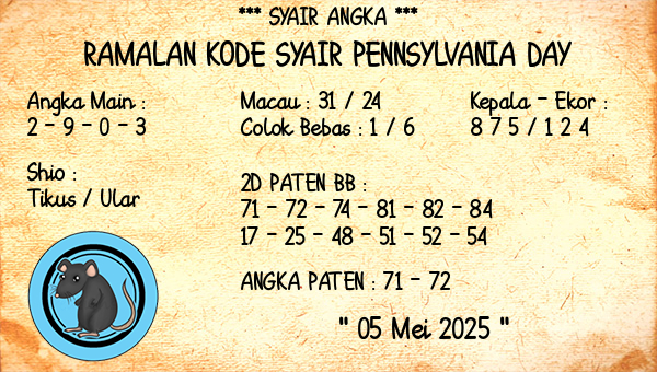 Prediksi Pennsylvania Day