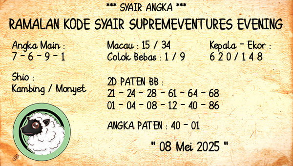 Prediksi Supremeventures Evening