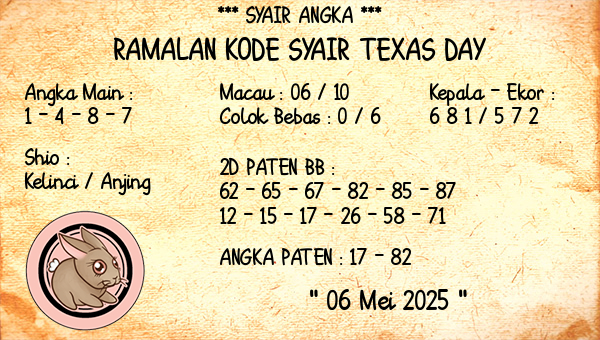 Prediksi Texas Day