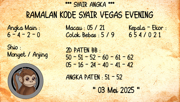 Prediksi Vegas Evening